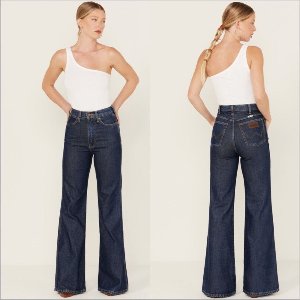 Wrangler Dark Blue Flare Jeans